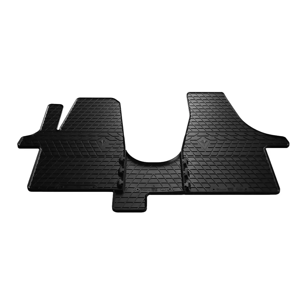 Коврики в салон резиновые VOLKSWAGEN T5 03-/ T6 15- (1+2) (design 2016) - 3м (1024263)