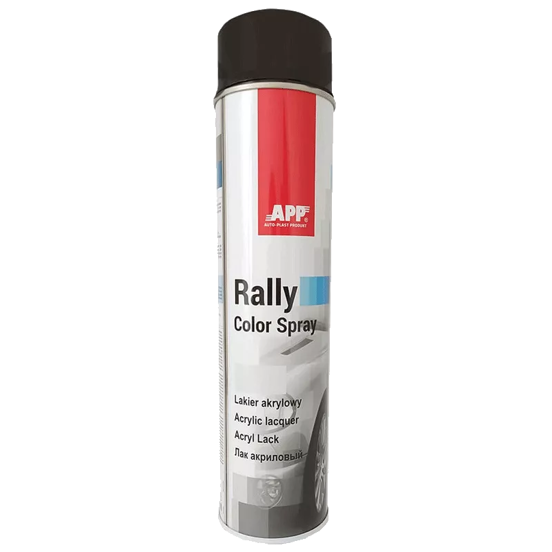 Краска аэрозольная APP Rally Color Spray черный блеск 600 мл (025410) (97665)