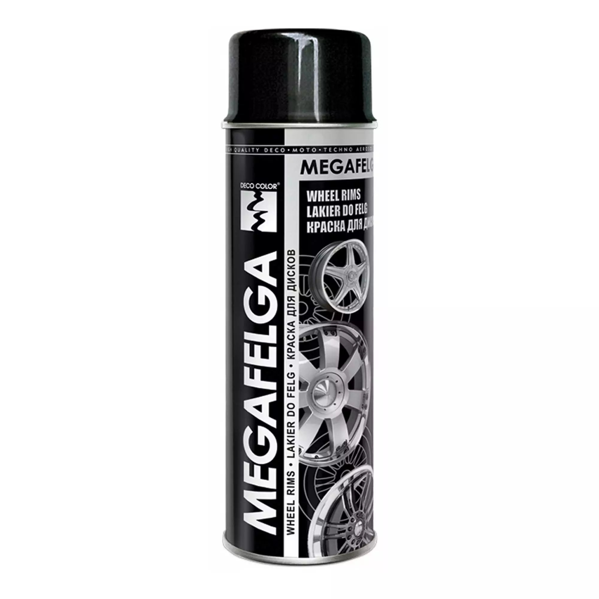 Краска Deco Color Megafelga для дисков чёрный сатин 500 мл (725434) Краска Deco Color Megafelga для дисков чёрный сатин 500 мл (725434)