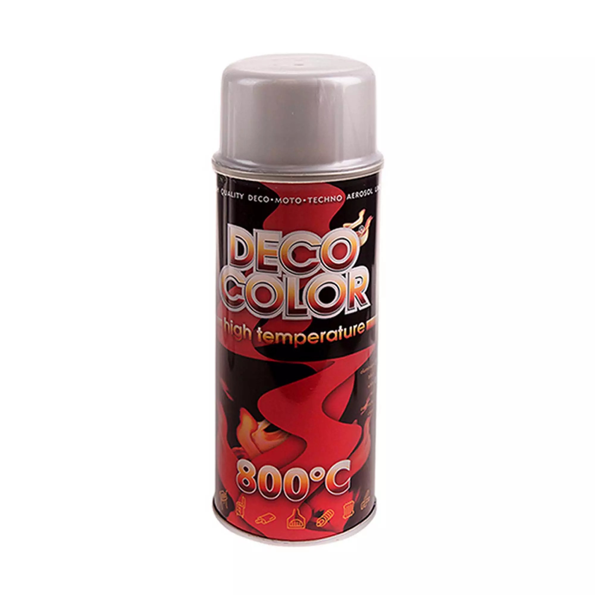 Фарба Deco Color термостійка 800*С срібляста 400 мл (111022/720293)