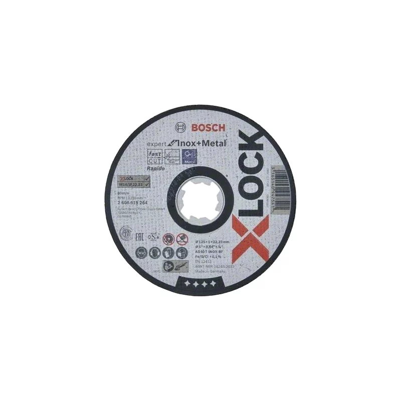 Круг отрезной Bosch X-LOCK Expert 125x1.0 мм (2.608.619.264) Круг отрезной Bosch X-LOCK Expert 125x1.0 мм (2.608.619.264)