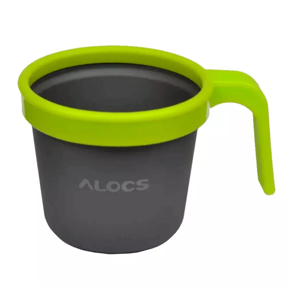 Кружка Alocs TW-403D (0.28л), зеленая (109-1013-green)