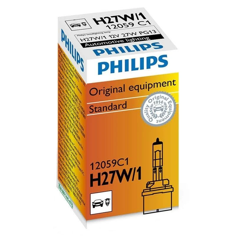 Лампа Philips Standard H27W/1 12V 27W 12059C1
