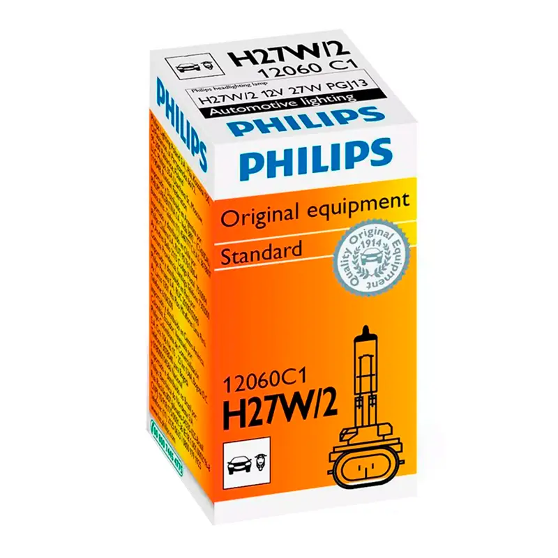 Лампа Philips Standard H27W/2 12V 27 W 12060C1
