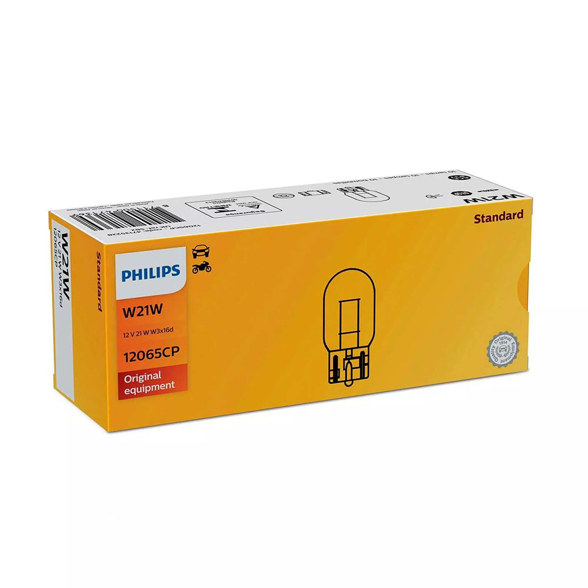 Лампа Philips Vision W21W 12V 21W 12065CP