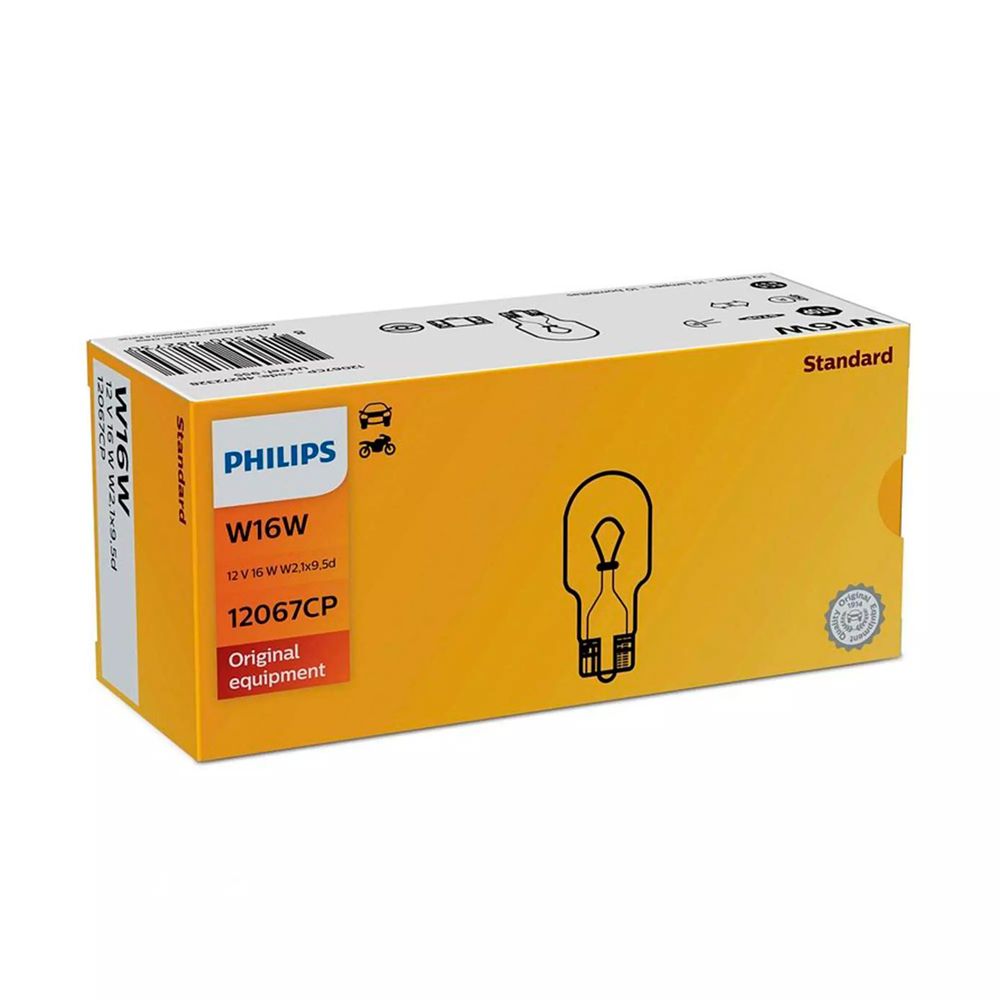 Лампа Philips Vision W16W 12V 16W 12067CP