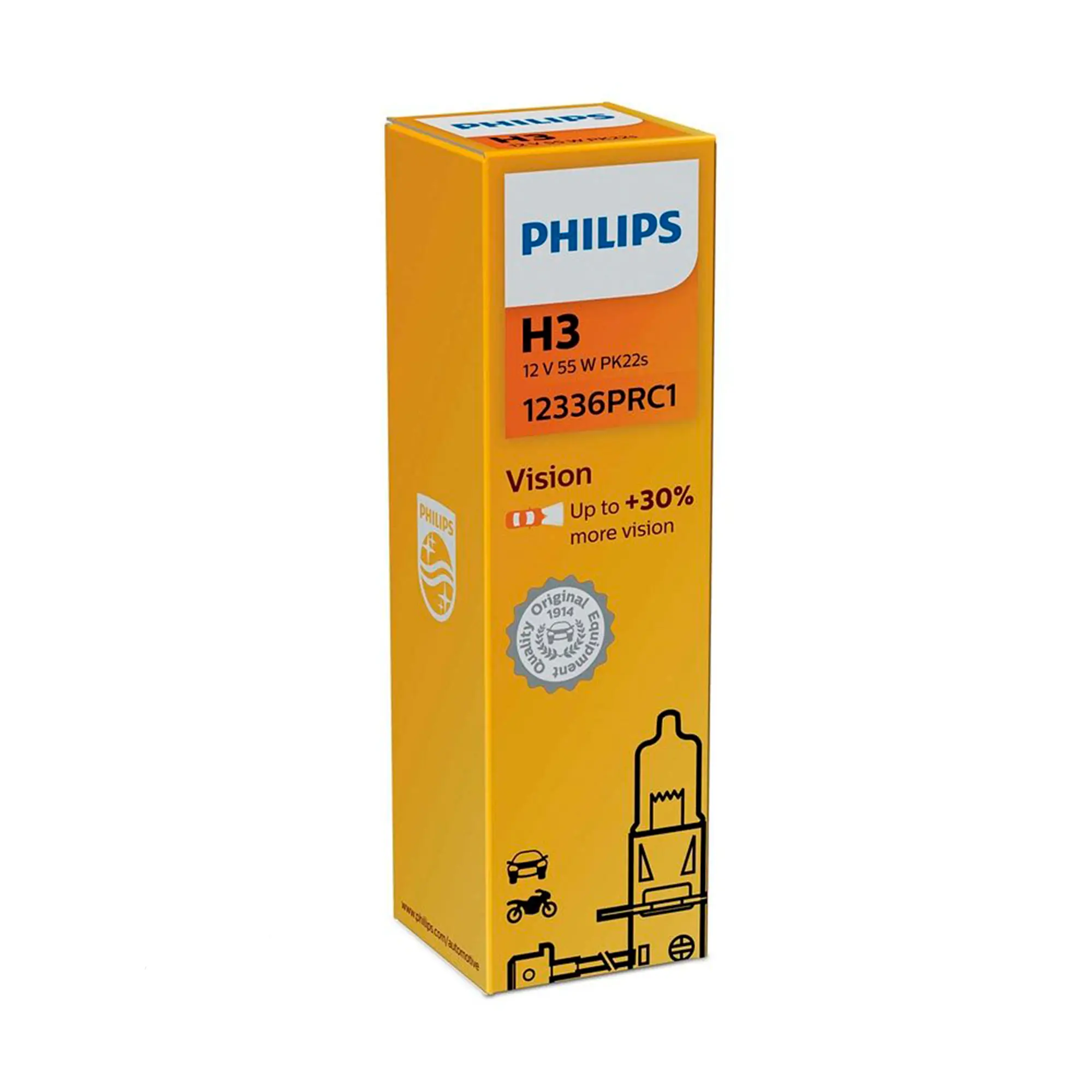 Лампа Philips Vision H3 12V 55W 12336PRC1
