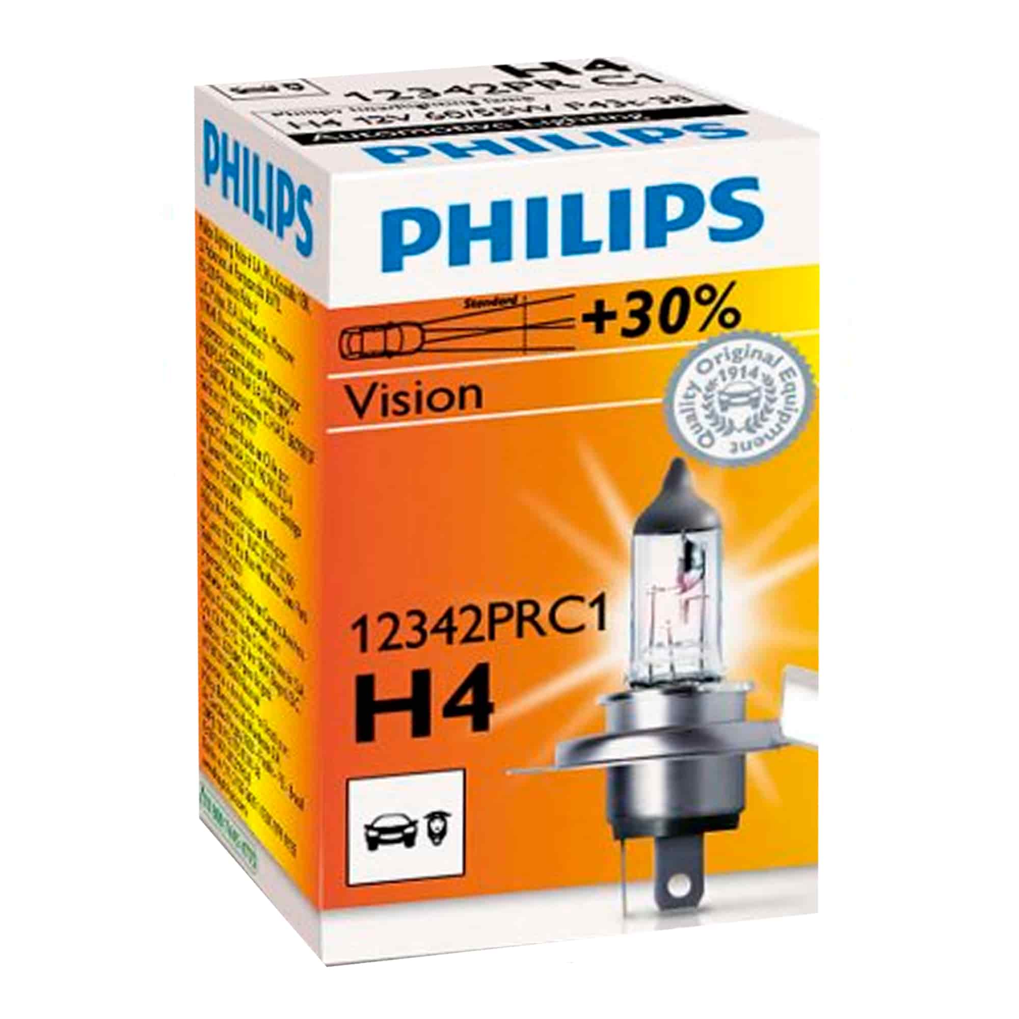 Лампа Philips Vision H4 12V 55/60W 12342PRC1