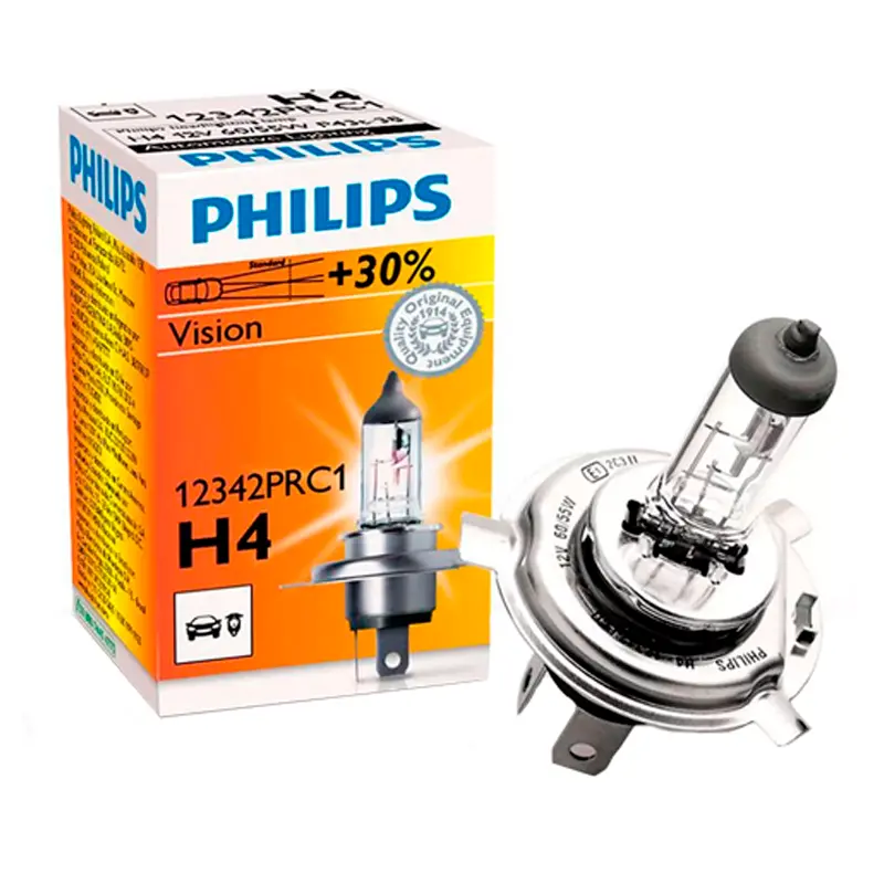 Лампа Philips Vision H4 12V 55/60W 12342PRC1