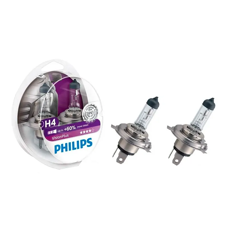 Лампа Philips VisionPlus H4 12V 55/60W 12342VPS2