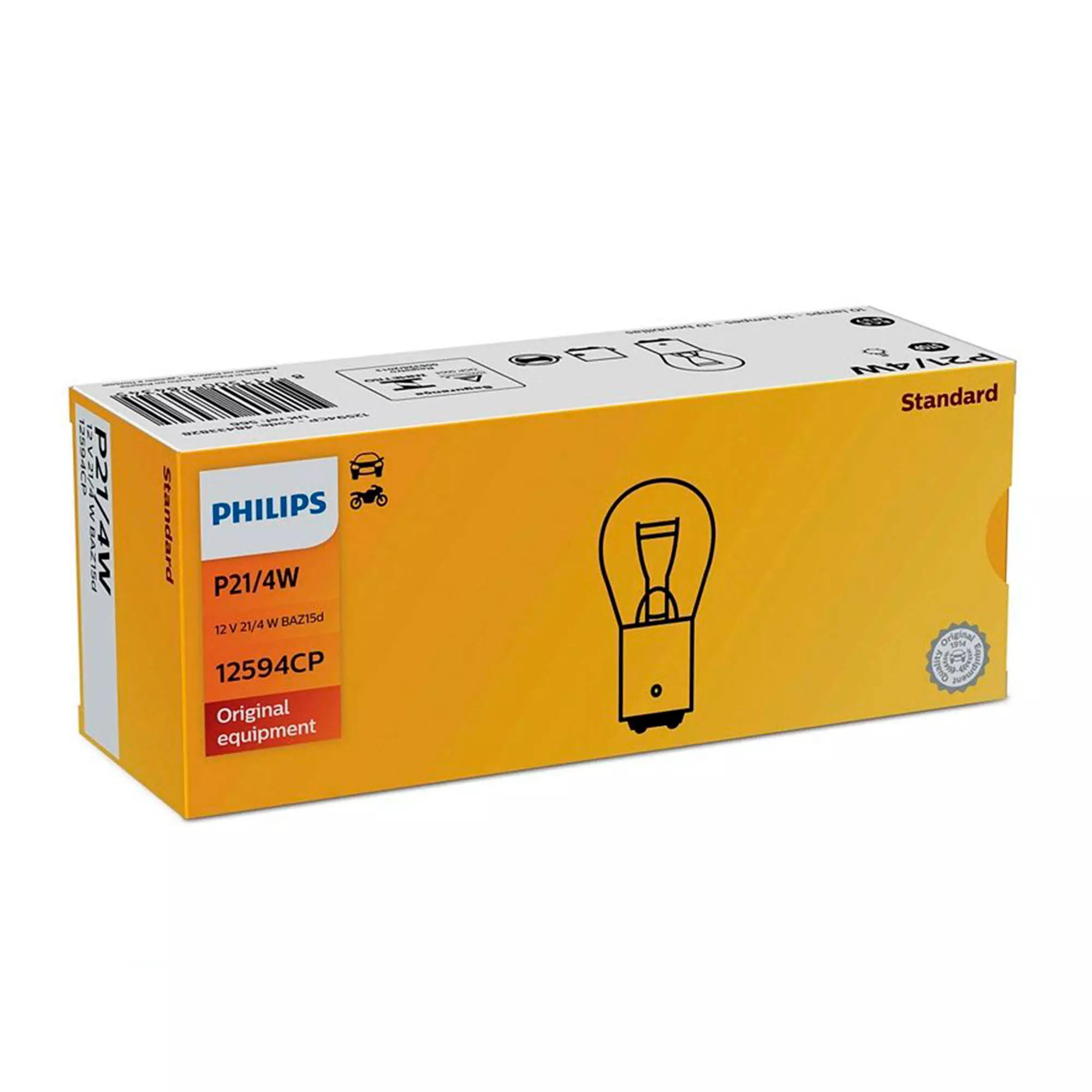 Лампа Philips Vision P21/4W 12V 4/21W 12594CP