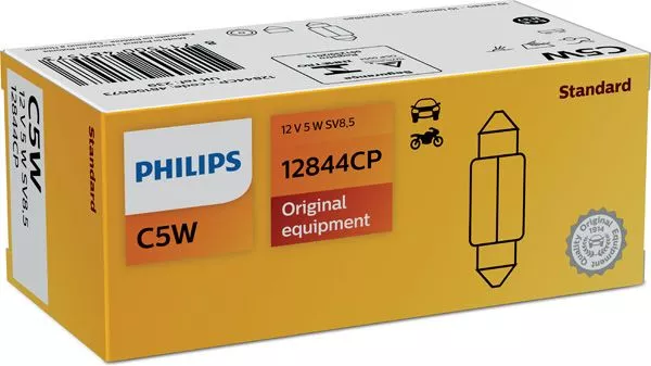 Лампа Philips Vision C5W 12V 5W 12844CP