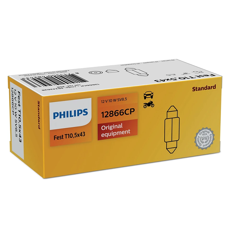 Лампа Philips Vision C10W 12V 10W 12866CP