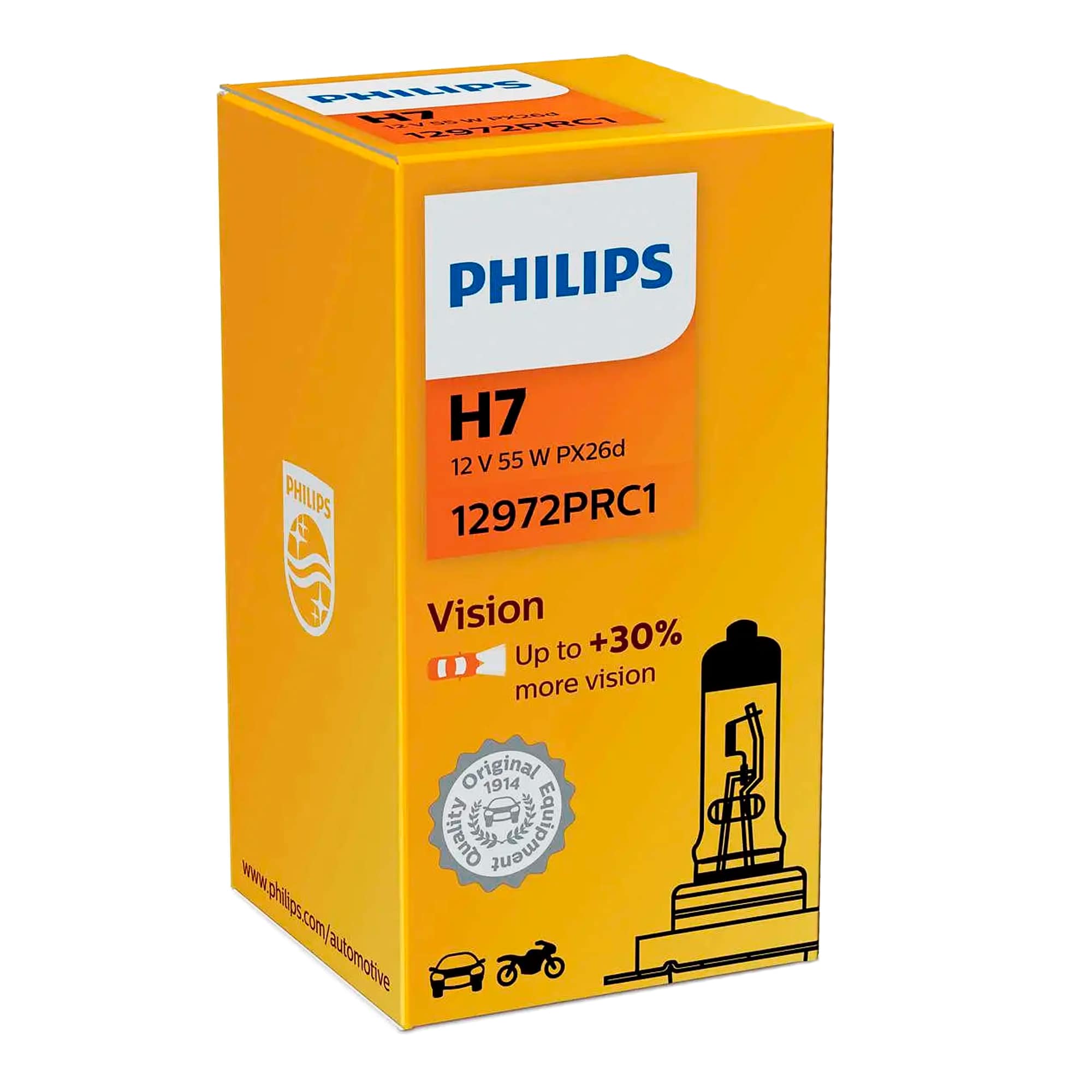 Лампа Philips Vision H7 12V 55W 12972PRC1