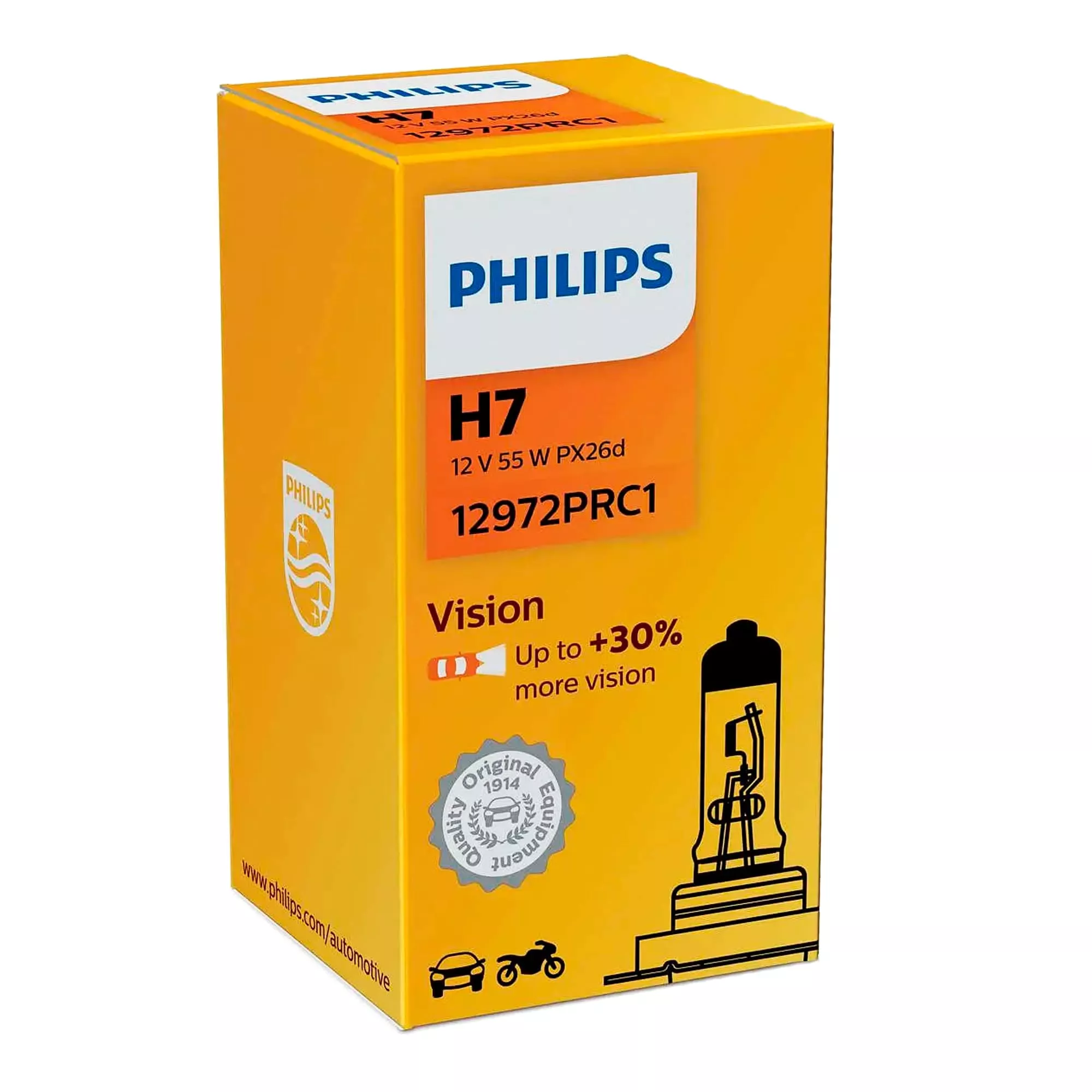 Лампа Philips Vision H7 12V 55W 12972PRC1