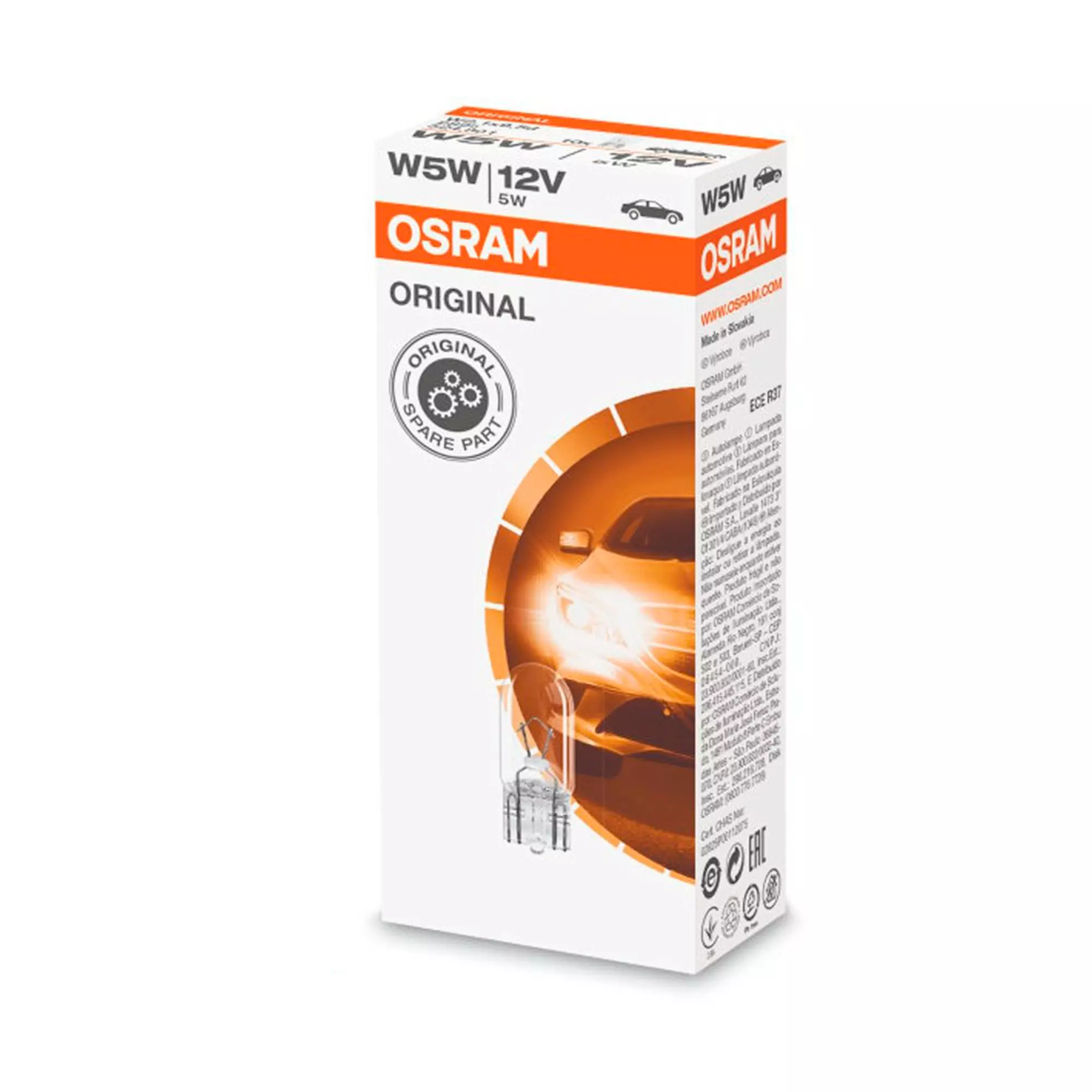 Лампа Osram Original W5W 12V 5W 2825