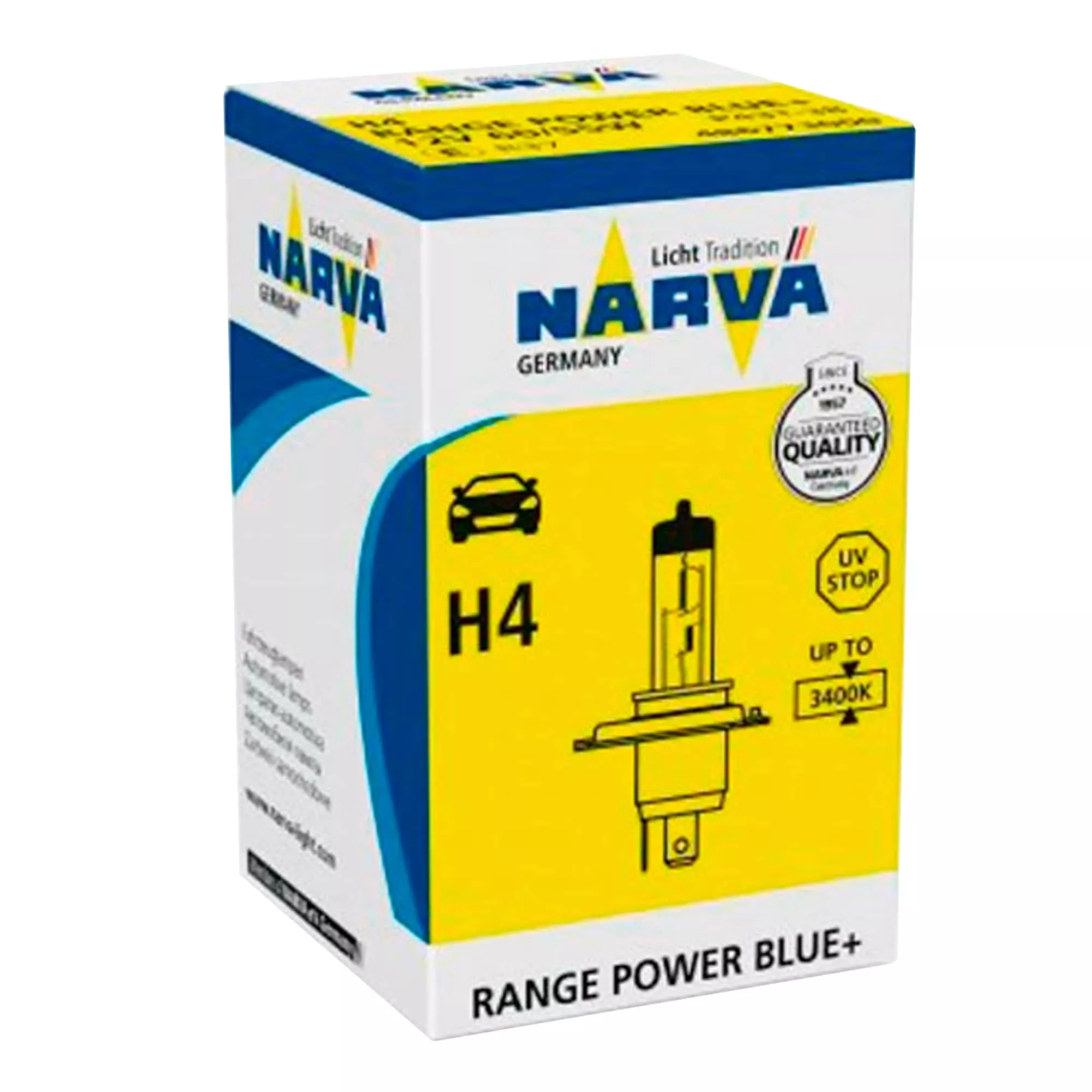 Лампа Narva Range Power Blue+ H4 12V 55/60W 48677