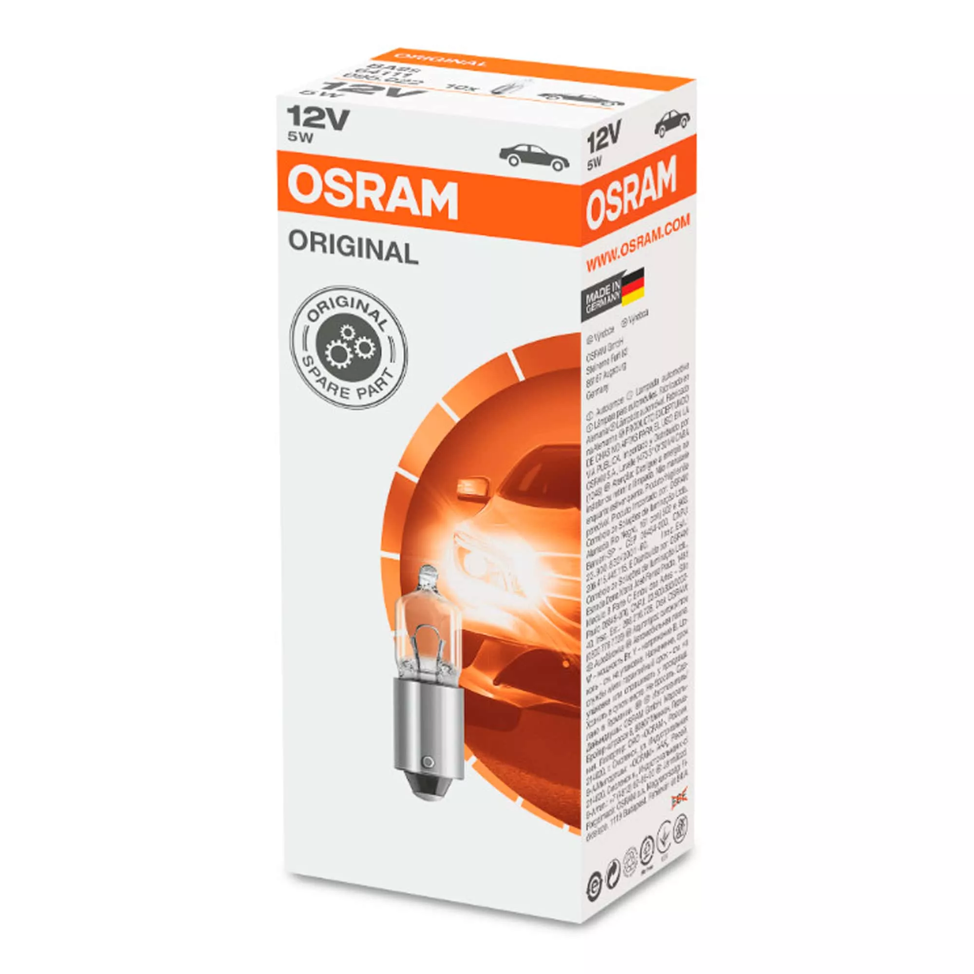 Лампа Osram Original H6W 12V 6W 64132