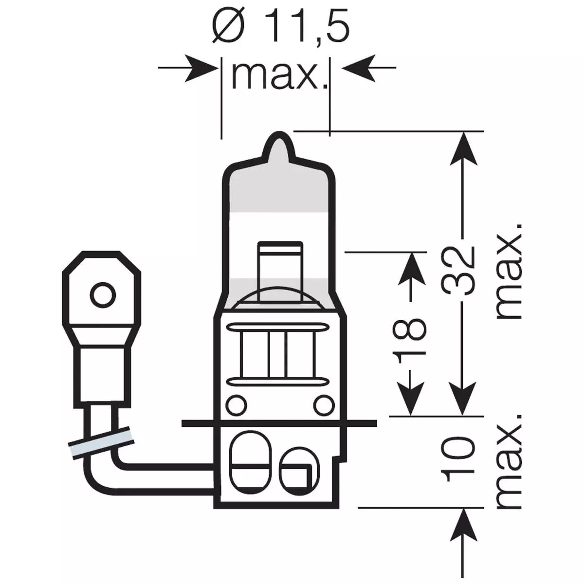 Лампа Osram Original Line H3 12V 55W 64151