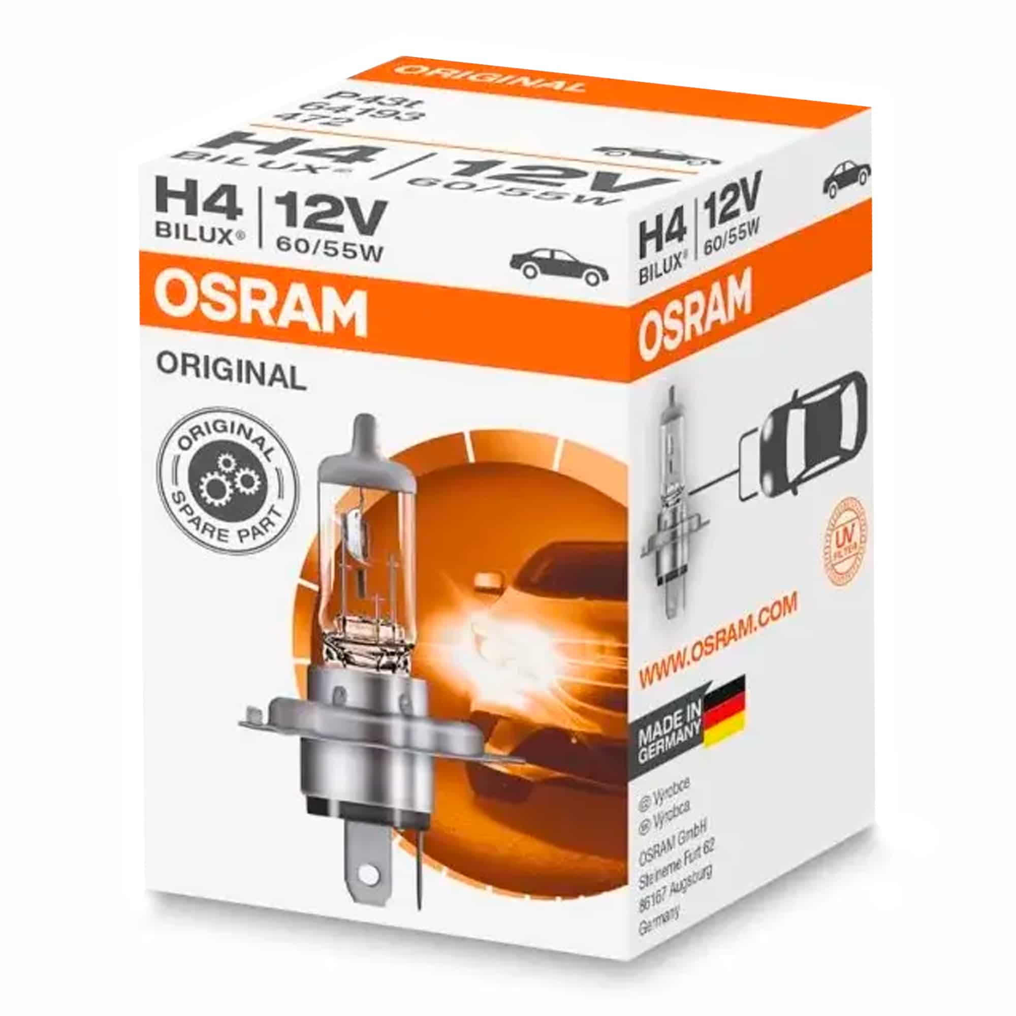 Лампа Osram Original Line H4 12V 55/60W 64193