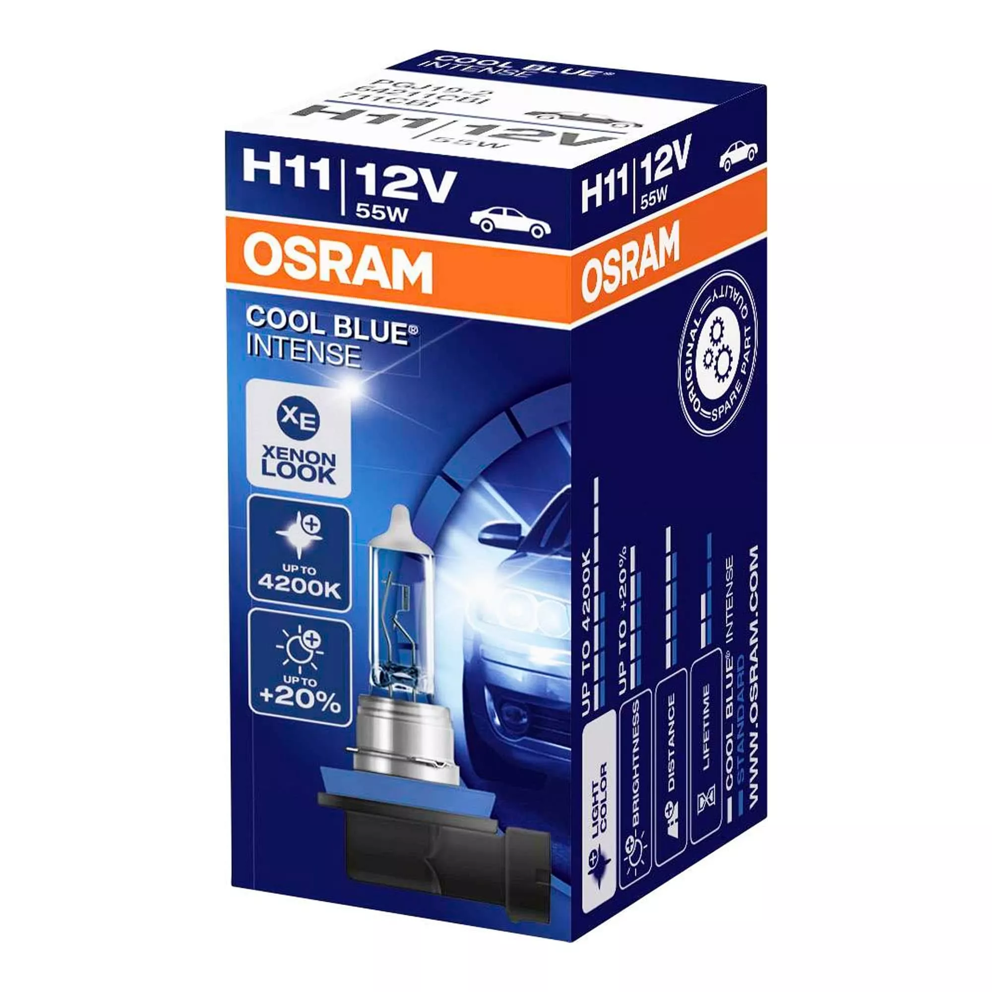 Лампа Osram Cool Blue Intense H11 12V 55W 64211cbi
