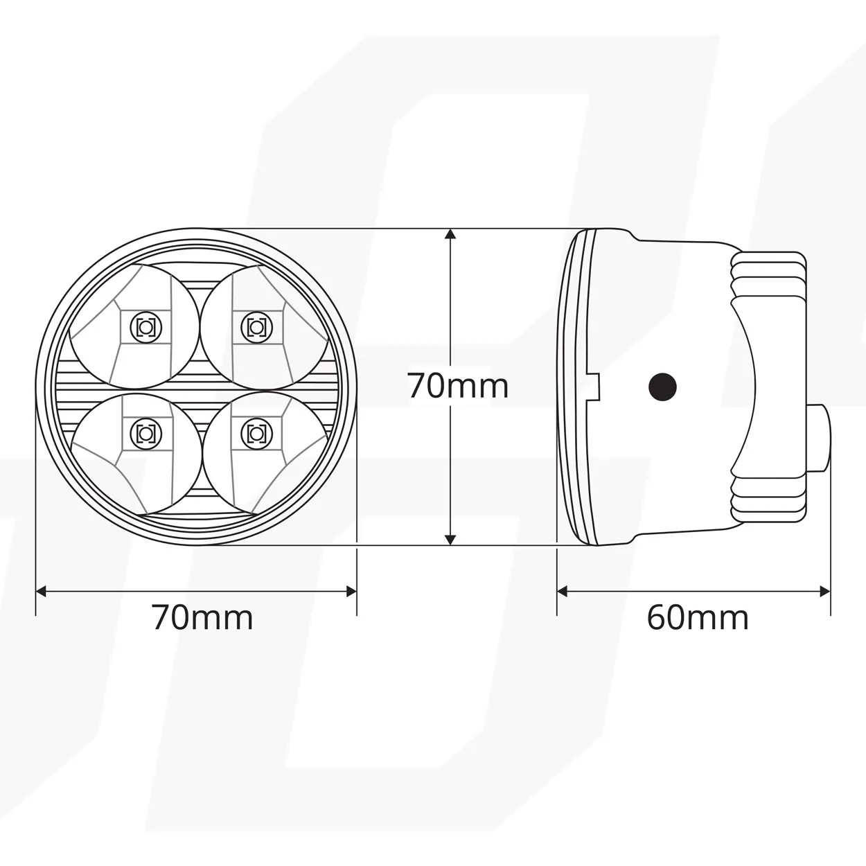 Лампа AMiO 510HP 12/24V 11.16W (01524/015247)
