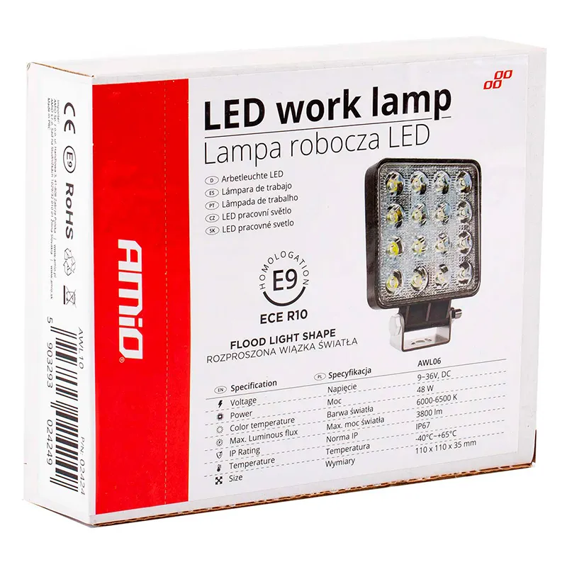 Лампа AMIO AWL10 16LED 12-24V (02424) (024249)