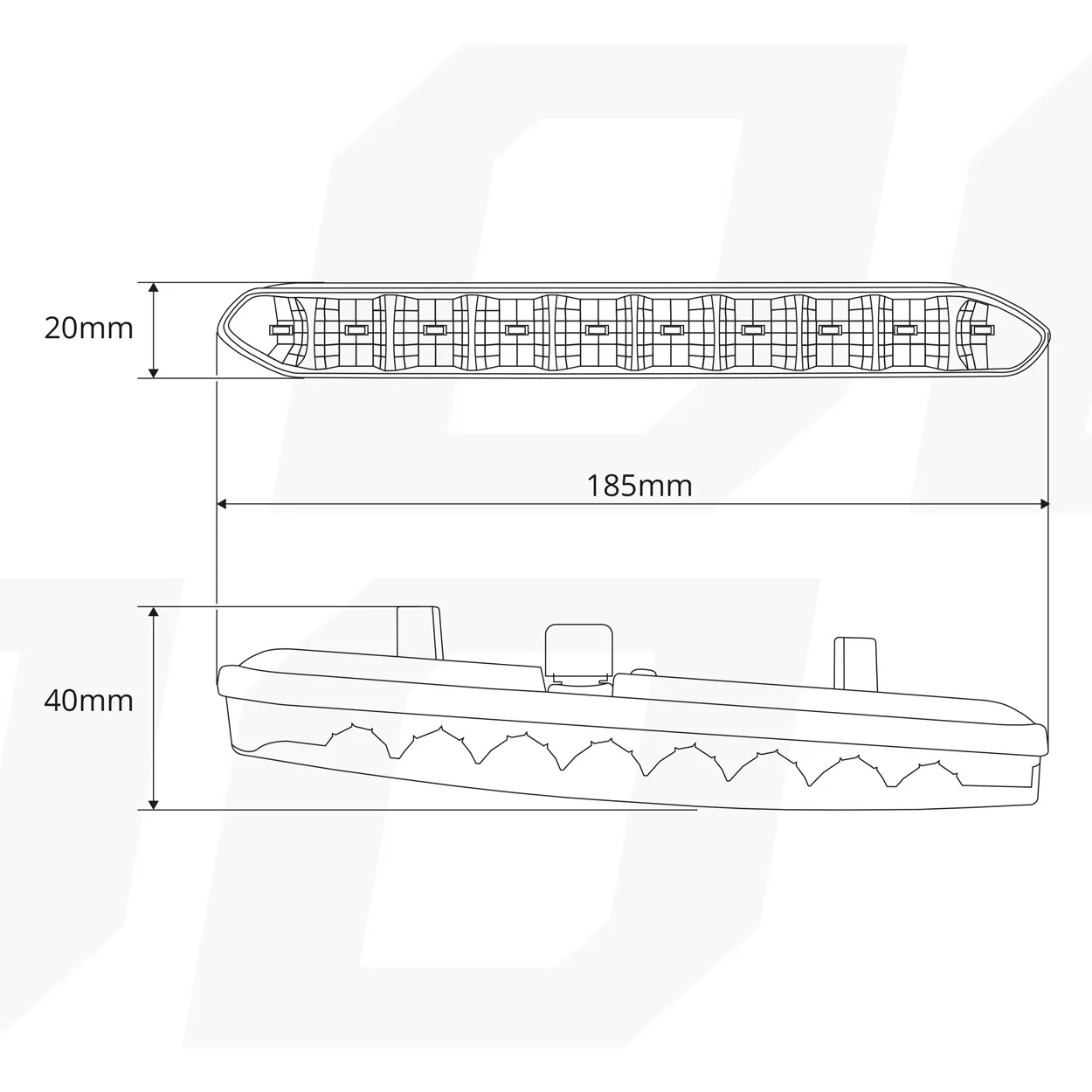 Лампа AMIO DRL 810 ver.2 12/24V 7W (01266) (012666)
