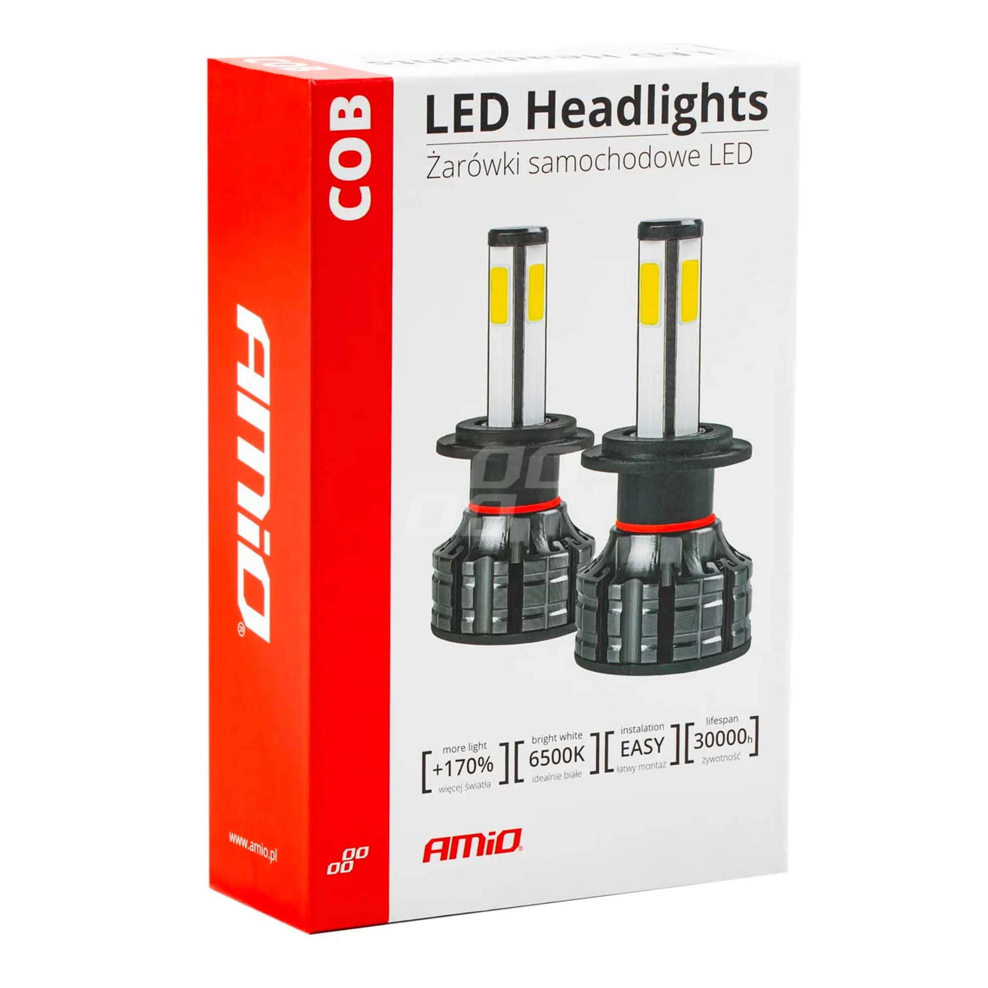 Лампа AMIO LED Headlight COB 4Side Series H7 (02844) (028445)