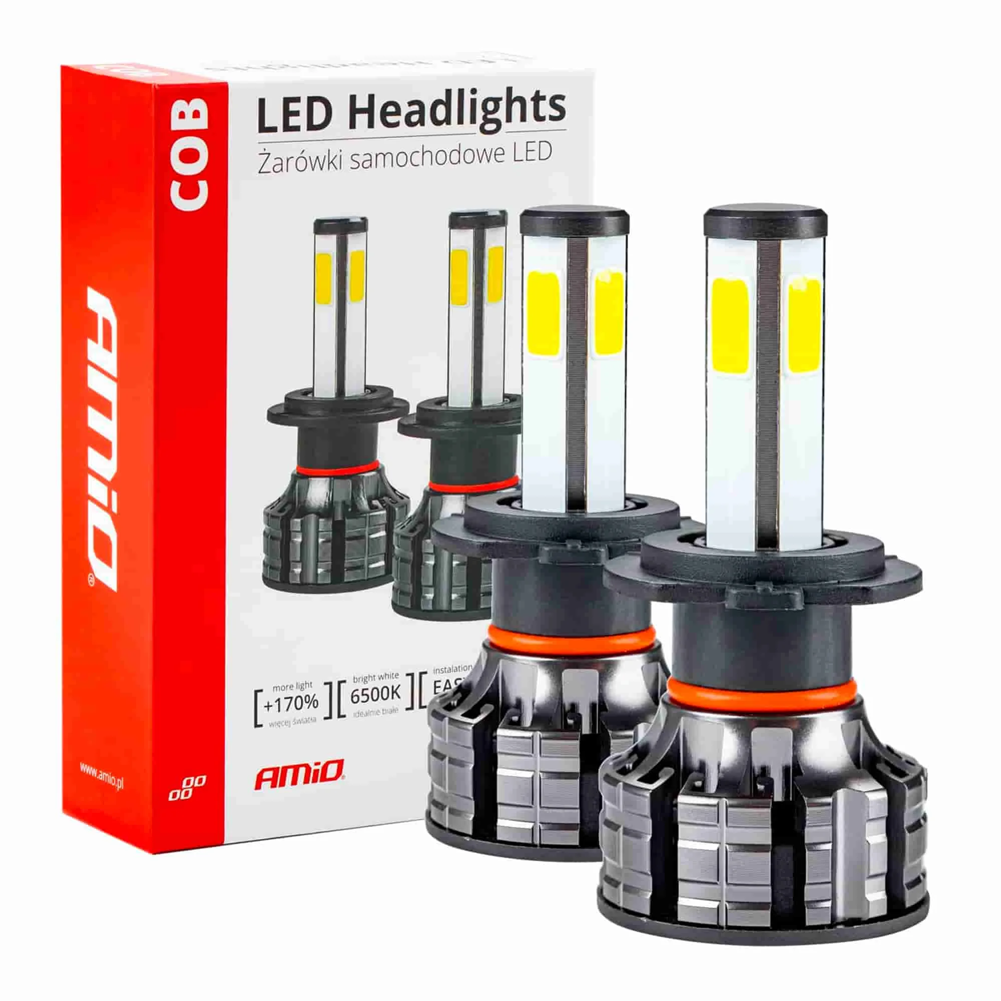 Лампа AMIO LED Headlight COB 4Side Series H7 (02844) (028445)