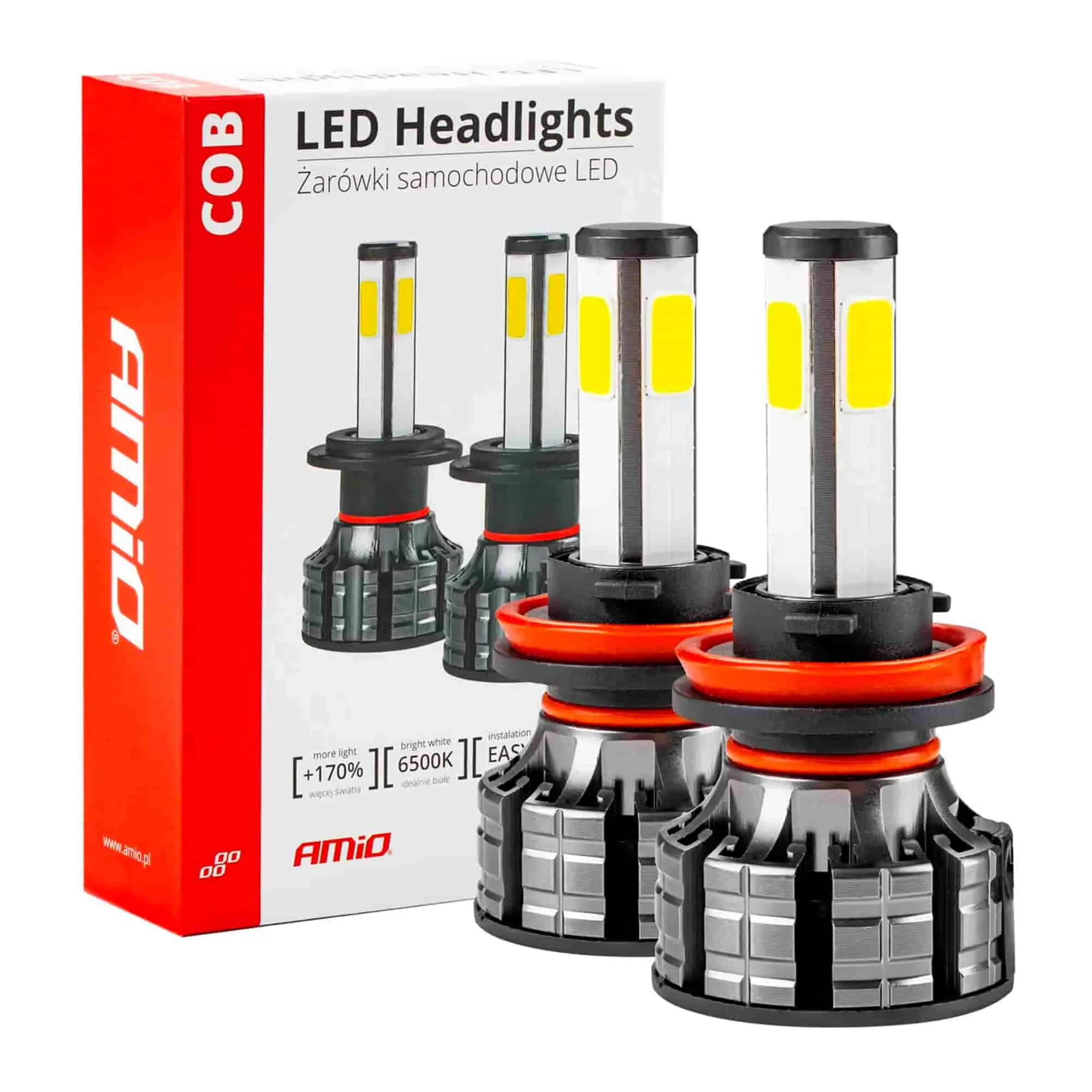 Лампа AMIO LED Headlight COB 4Side Series H8/H9/H11 (02845) (028452)