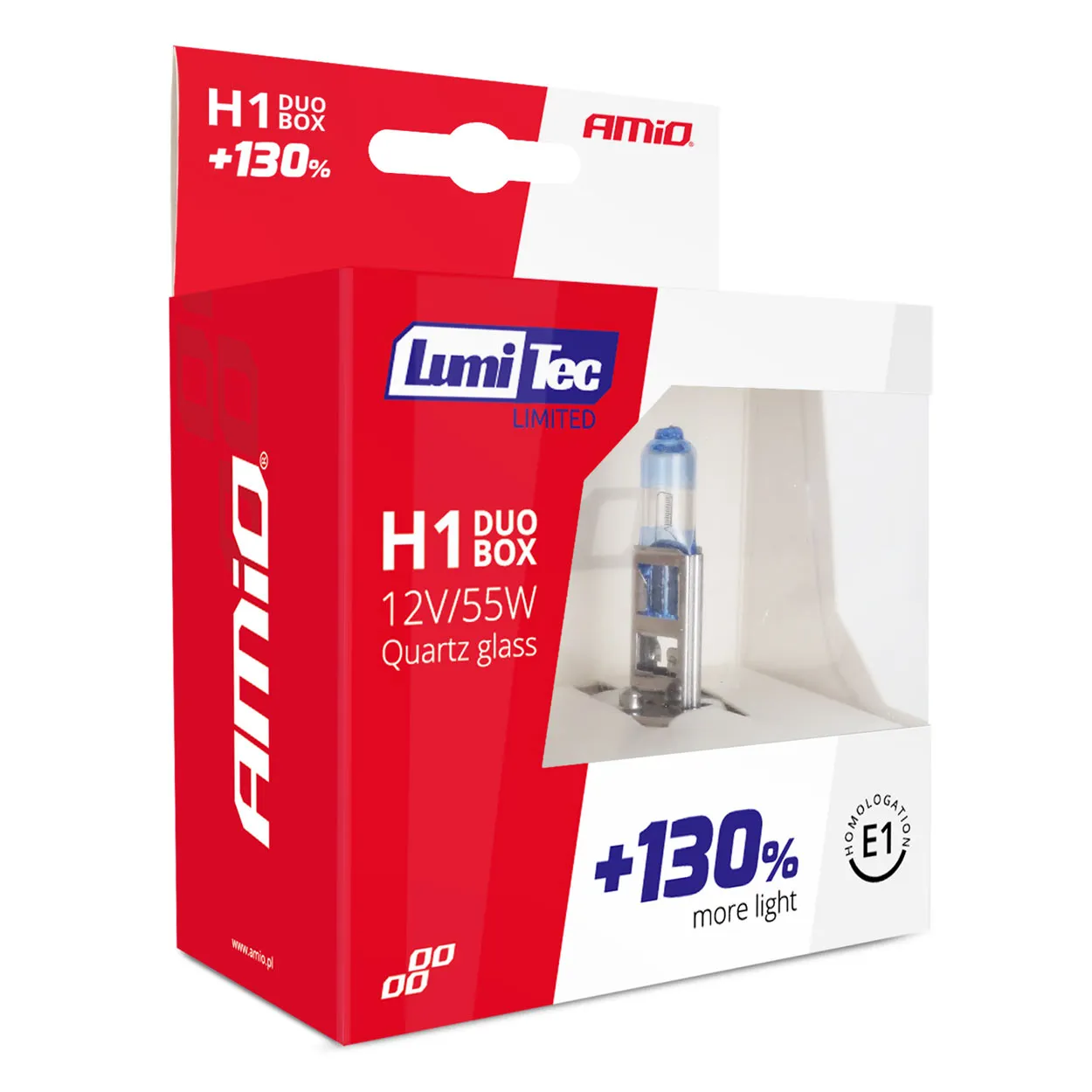 Лампа AMIO LumiTec LIMITED H1 12V 55W 2 шт (01404) (014042)