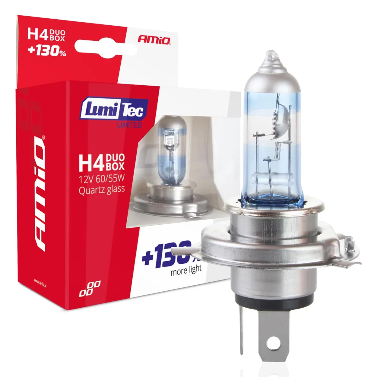 Лампа AMIO LumiTec LIMITED H4 12V 60/55W 2 шт (01405) (014059)