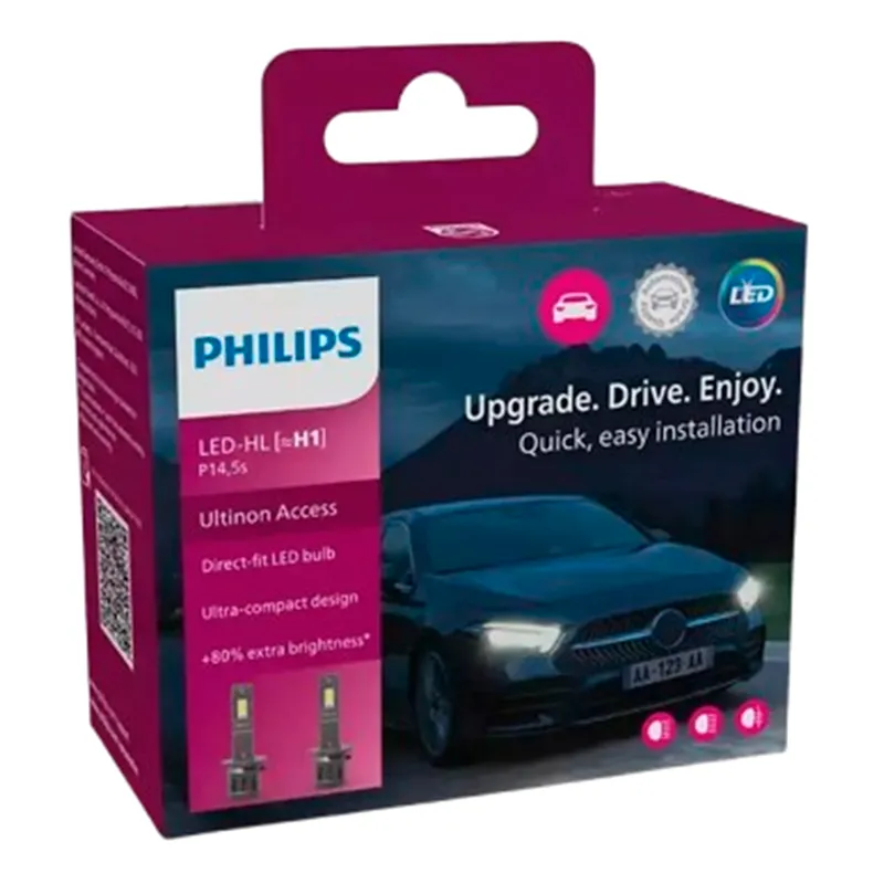 Лампа PHILIPS Ultinon Access 2500 (6000K) LED H1 12V 13W 11258U2500CX