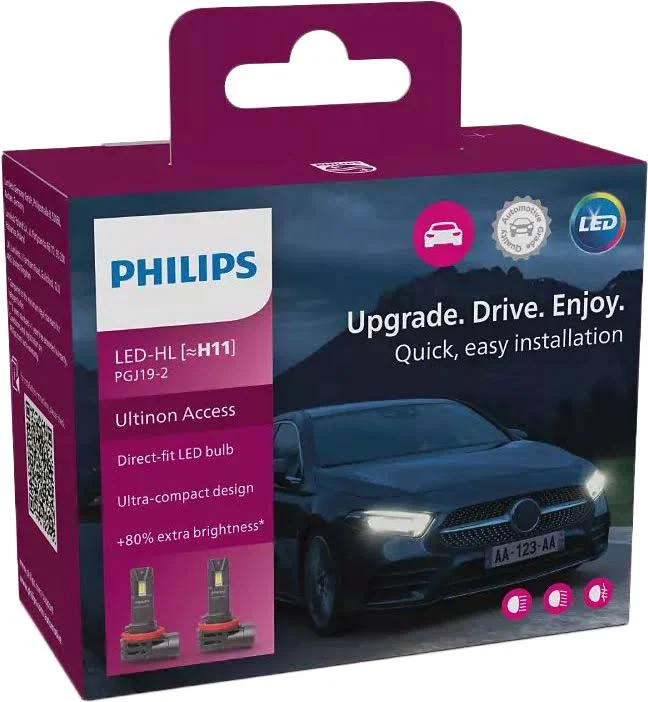 Лампа Philips Ultion Access 2500 LED H11 12V 20W 11362U2500CX