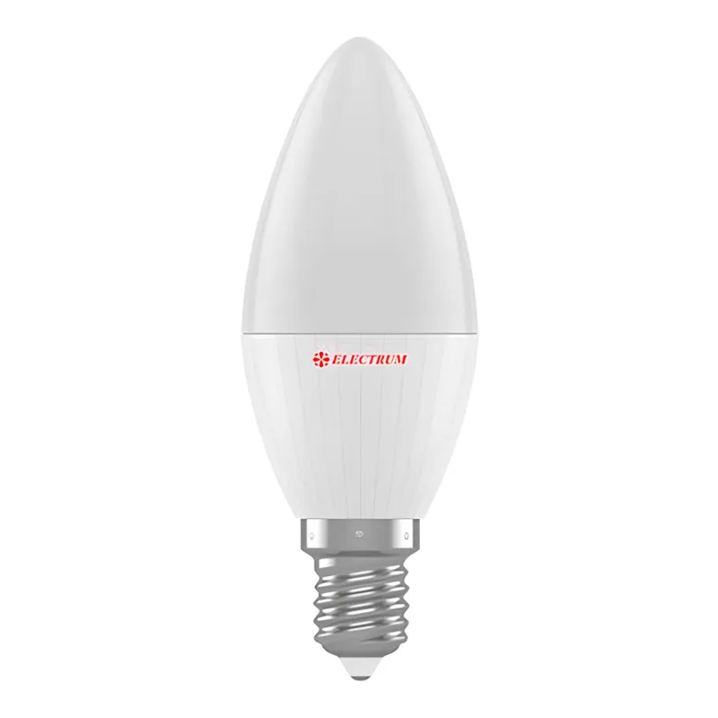Лампа светодиодная свеча Electrum 6W E14 3000K (A-LC-1007) Лампа светодиодная свеча Electrum 6W E14 3000K (A-LC-1007)