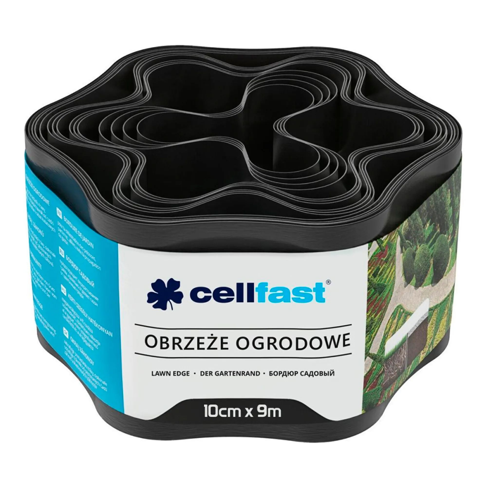 Лента газонная Cellfast волнистая 10см x 9м черная (30-031H) Лента газонная Cellfast волнистая 10см x 9м черная (30-031H)