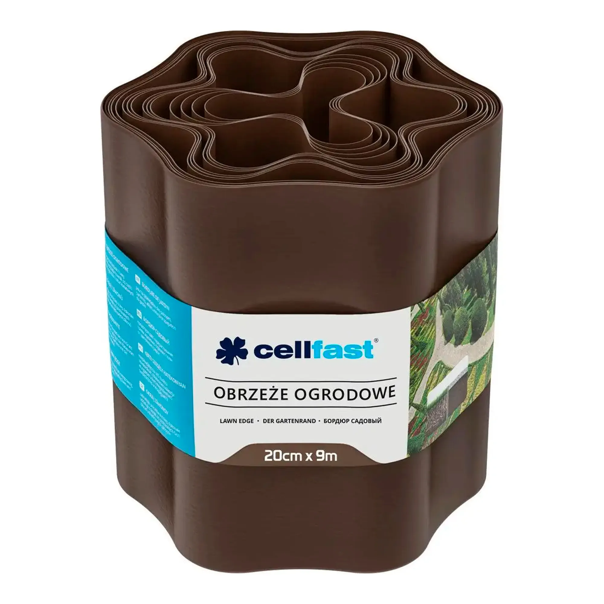 Лента газонная Cellfast волнистая 20см x 9м коричневый (30-013H) Лента газонная Cellfast волнистая 20см x 9м коричневый (30-013H)