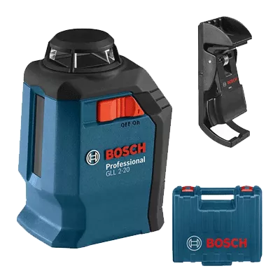 Линейный лазерный нивелир Bosch Professional GLL 2-20 + BM3 + кейс (0601063J00) Линейный лазерный нивелир Bosch Professional GLL 2-20 + BM3 + кейс (0601063J00)