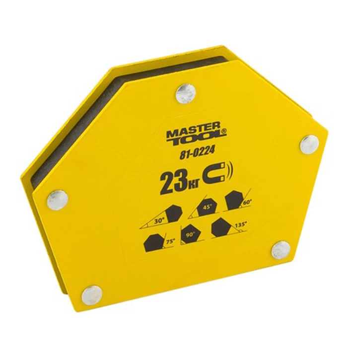 Магніт для зварювання Mastertool 30/45/60/75/90/135° 23 кг (81-0224) Магніт для зварювання Mastertool 30/45/60/75/90/135° 23 кг (81-0224)
