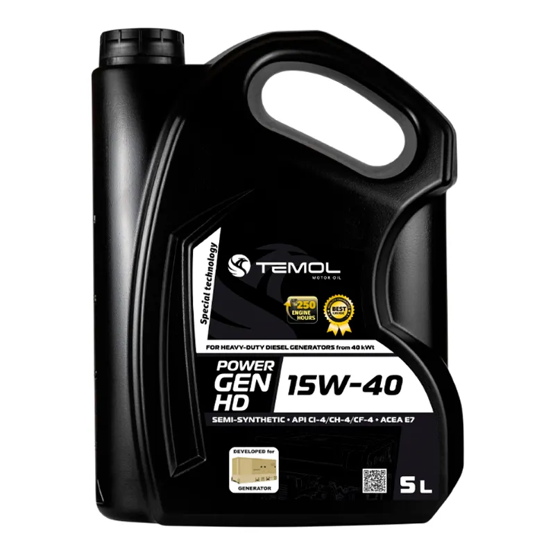 Промислова олива TEMOL POWER GEN HD 15W-40 5л Промислова олива TEMOL POWER GEN HD 15W-40 5л