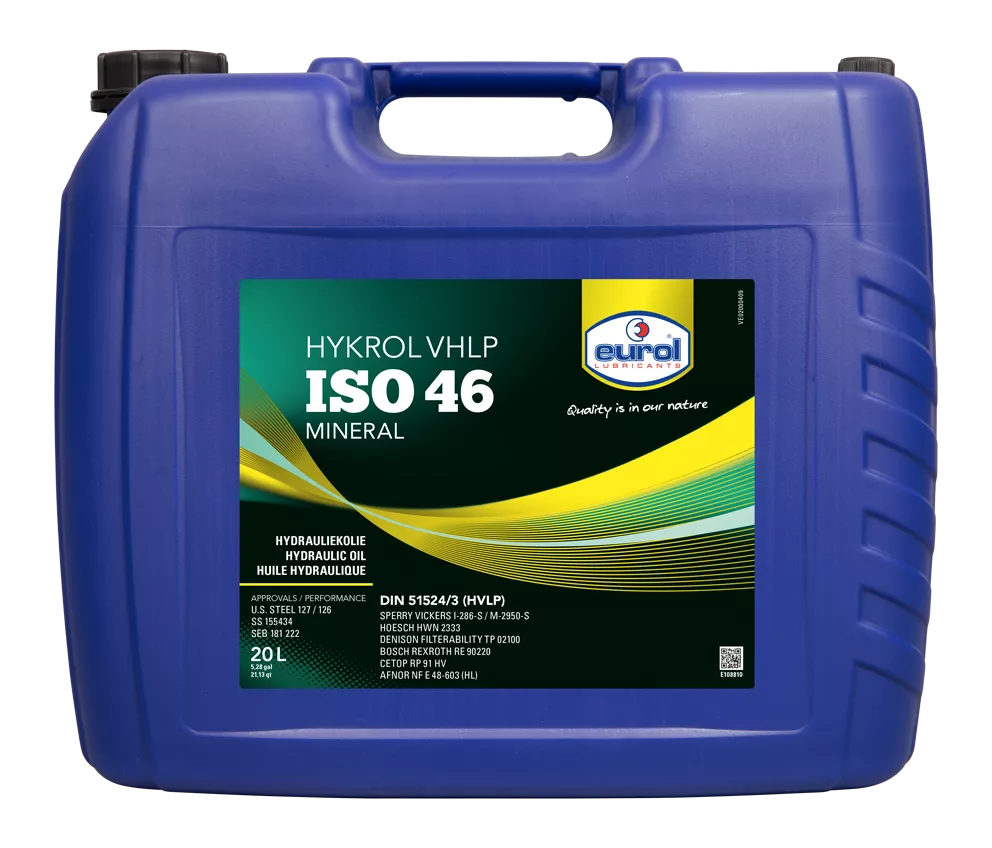 Гідравлічна олива Eurol Hykrol VHLP ISO 46 20л (E108810) Гідравлічна олива Eurol Hykrol VHLP ISO 46 20л (E108810)