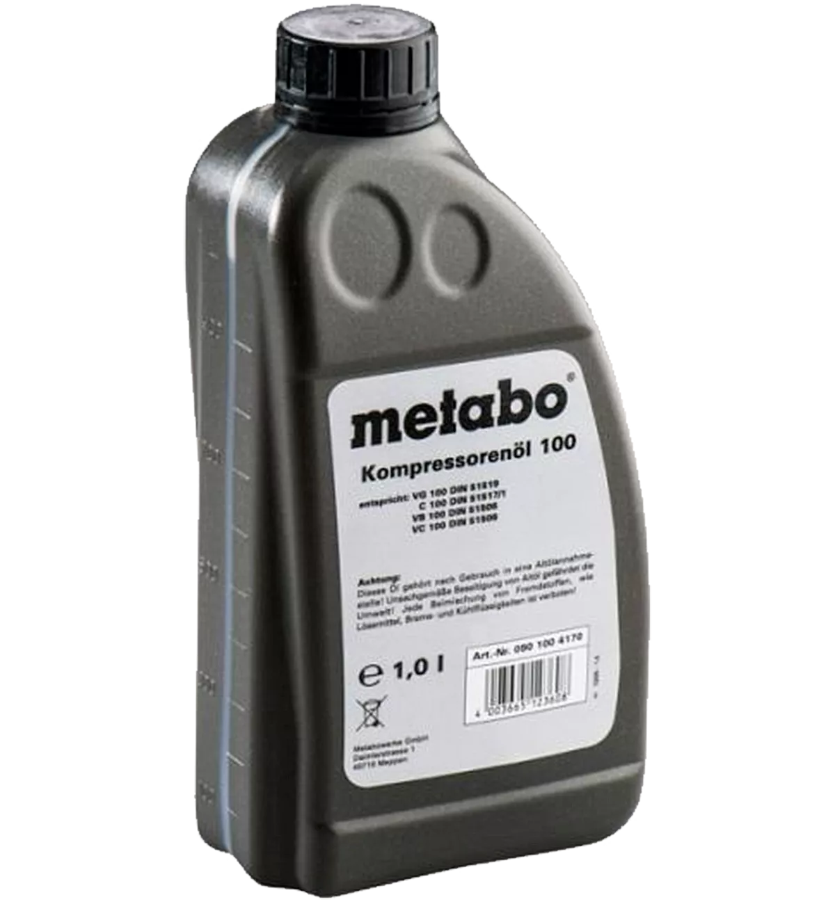 Масло компрессорное Metabo MOTANOL HP100,1 л (0901004170)