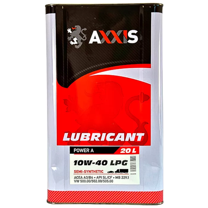 Моторна олива AXXIS 10W-40 LPG Power A 20л Моторна олива AXXIS 10W-40 LPG Power A 20л