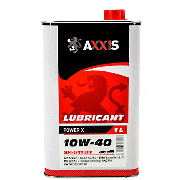 Моторное масло AXXIS 10W-40 Power Х 1л Моторное масло AXXIS 10W-40 Power Х 1л