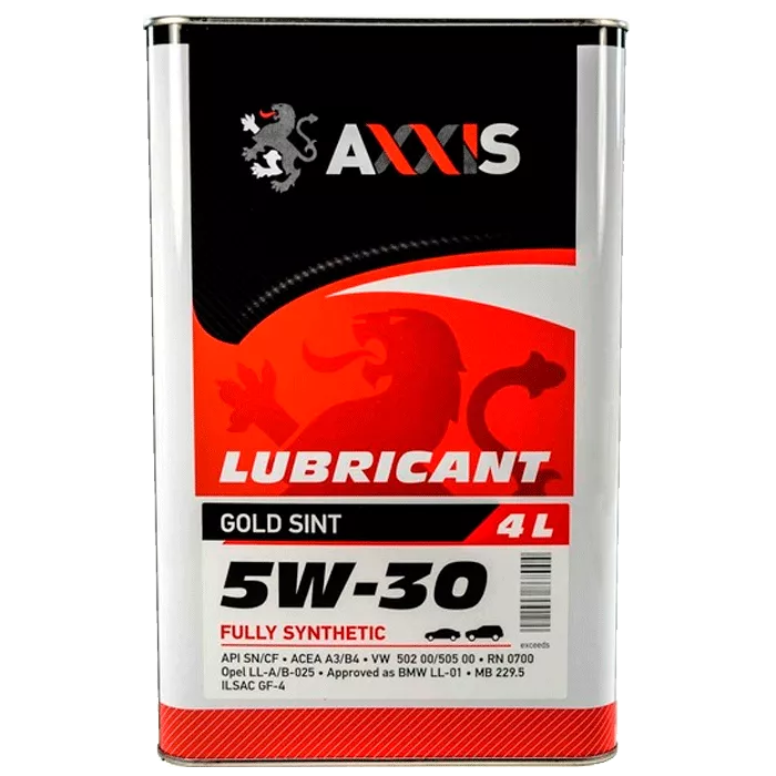Масло моторное AXXIS 5W-30 Gold Sint 4л Масло моторное AXXIS 5W-30 Gold Sint 4л