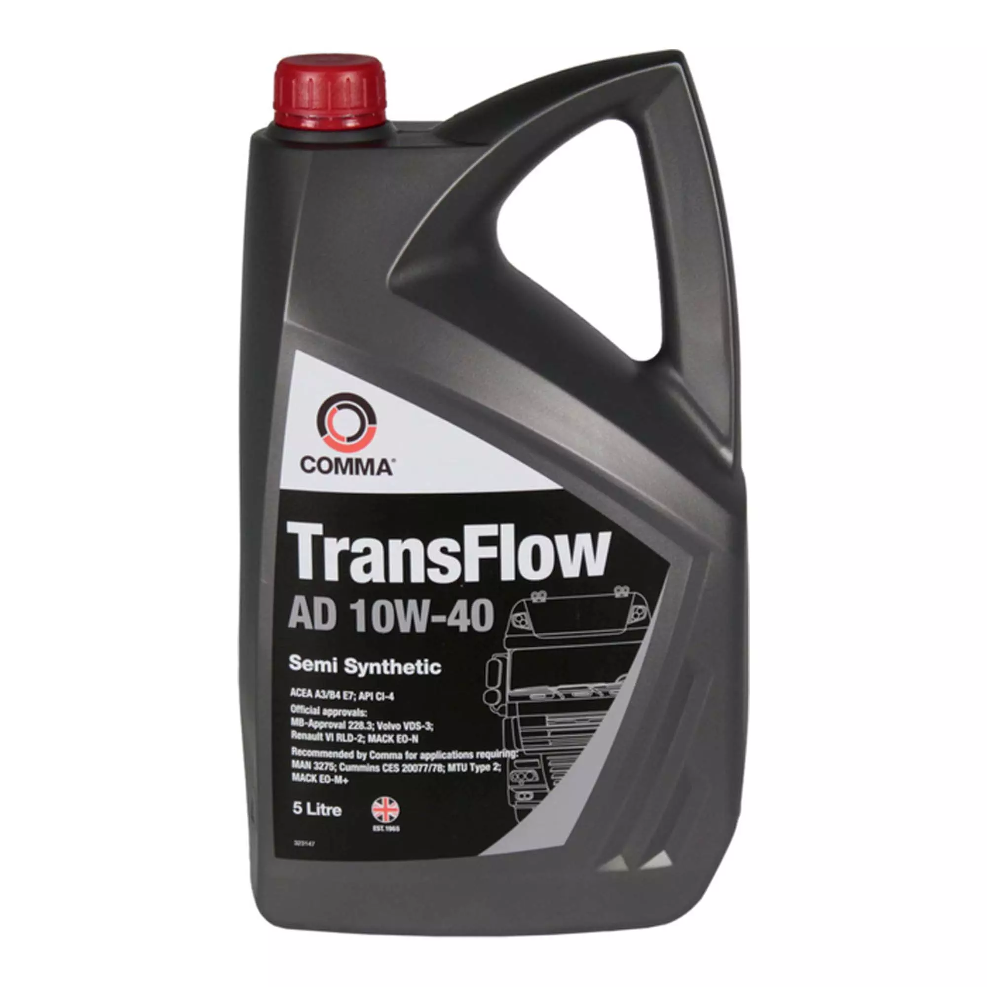 Моторна олива COMMA TRANSFLOW AD 10W-40 5л (C557DF) Моторна олива COMMA TRANSFLOW AD 10W-40 5л (C557DF)