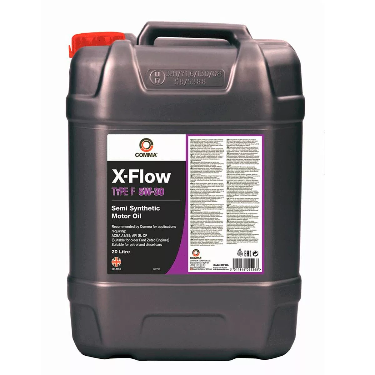 Моторна олива COMMA X-FLOW F 5W-30 SEMI 20л (DA7567)