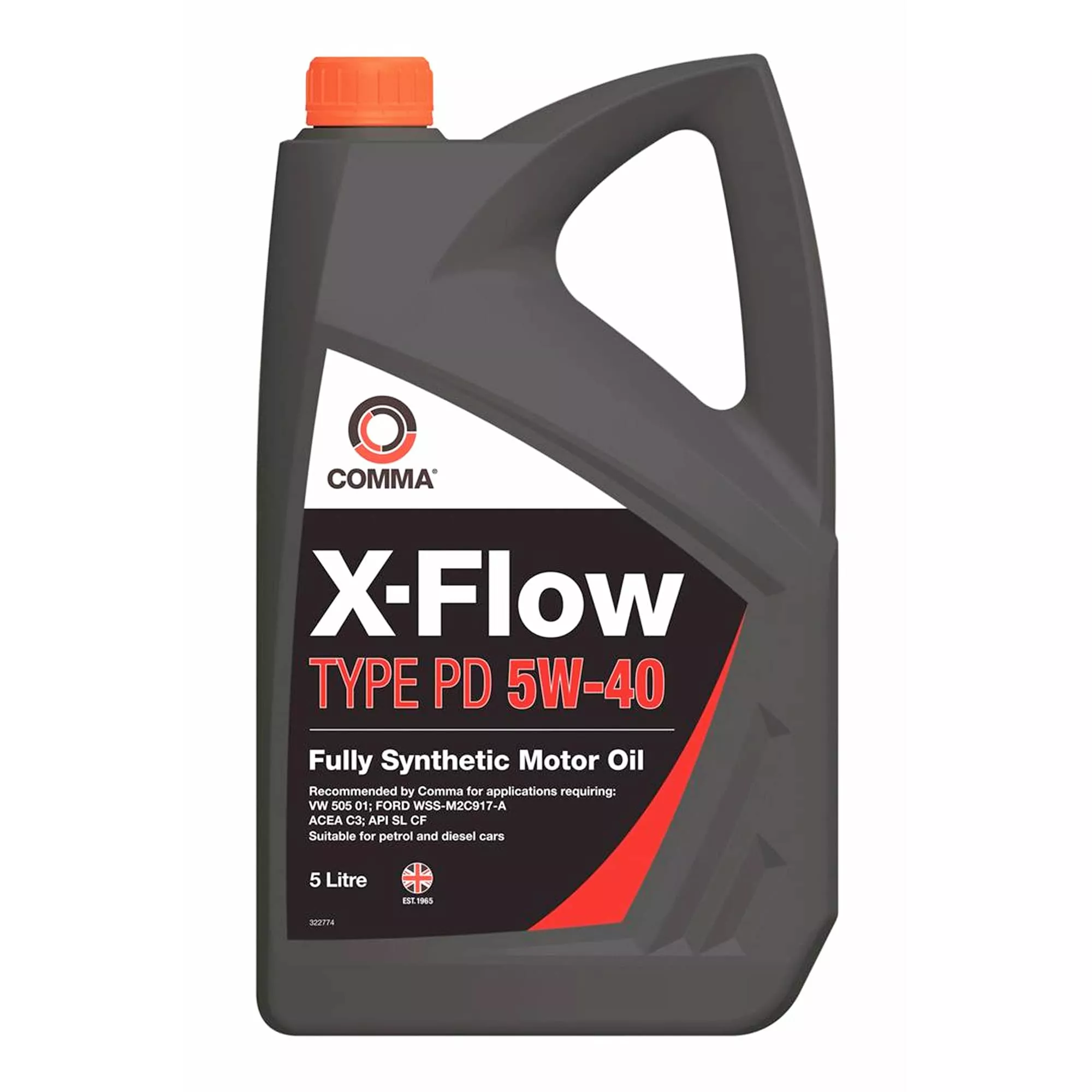 Масло моторное COMMA X-FLOW PD 5W-40 SYNT. 5л (B2EB6E)