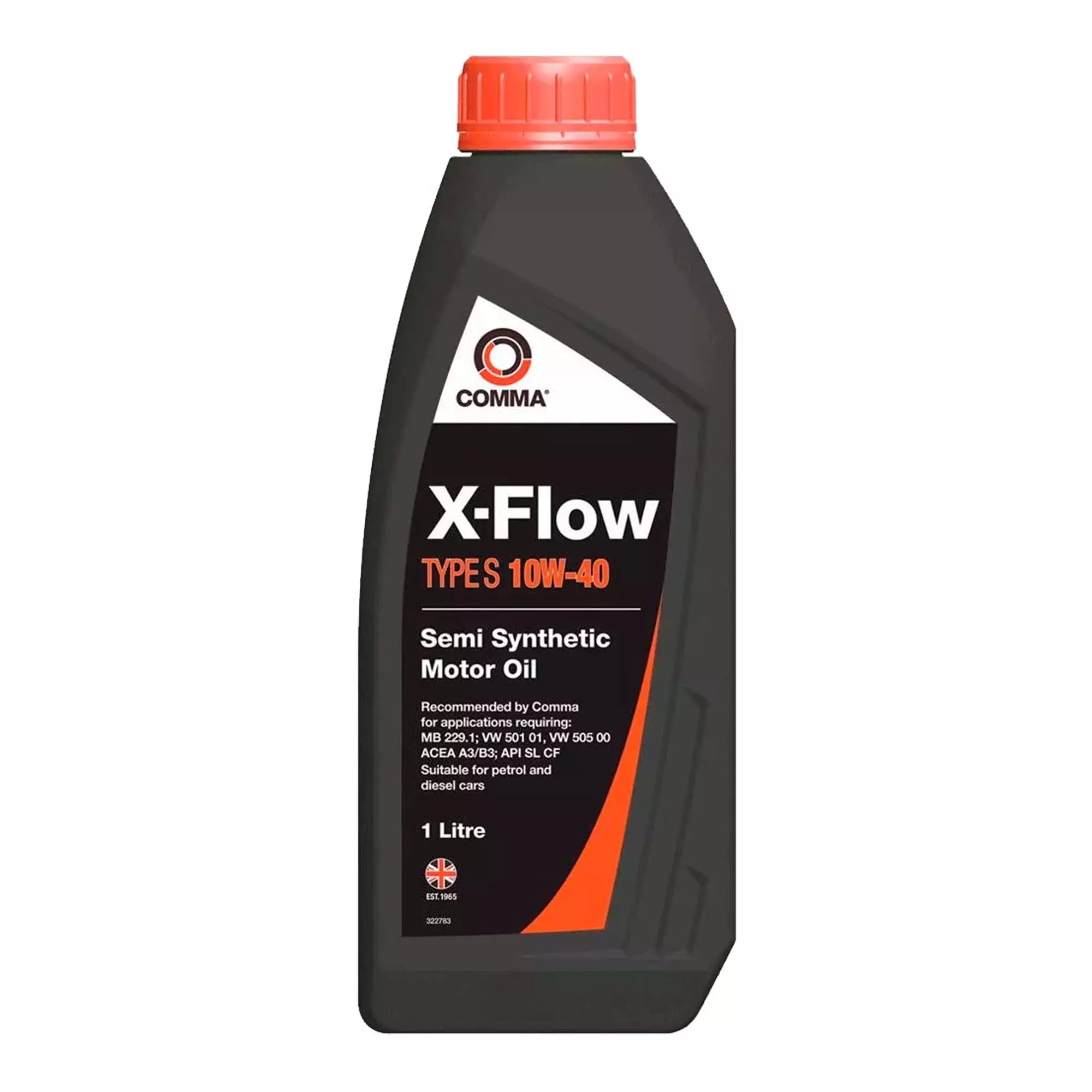 Моторна олива COMMA X-FLOW S 10W-40 SEMI. 1л (B3858E) Моторна олива COMMA X-FLOW S 10W-40 SEMI. 1л (B3858E)